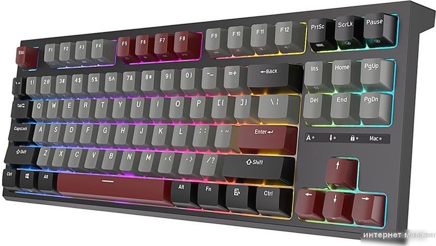 Клавиатура Royal Kludge RK-R87 RGB (черный, RK Blue)