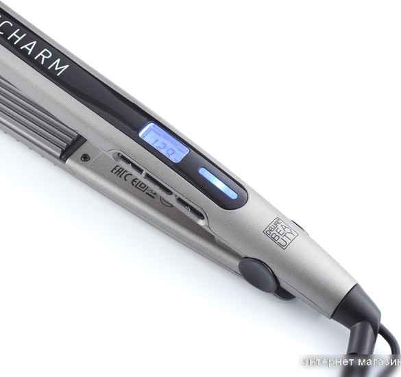 Щипцы-гофре Dewal Beauty Dark Charm HI2070W (серый)