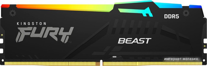 Оперативная память Kingston FURY Beast RGB 16ГБ DDR5 6000 МГц KF560C30BBA-16