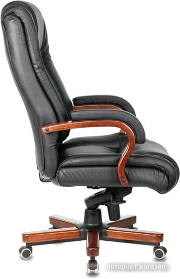 Кресло Бюрократ T-9925WALNUT (черный)