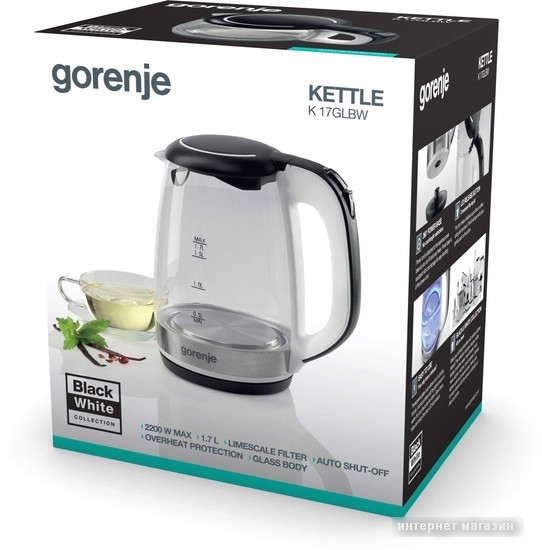 Электрический чайник Gorenje K17GLBW