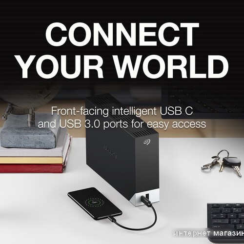 Внешний накопитель Seagate One Touch Desktop Hub STLC10000400 10TB