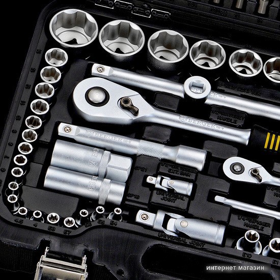 Универсальный набор инструментов Berger BG108-1214 (108 предметов)