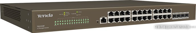 Управляемый коммутатор 2-го уровня Tenda TEG3328F