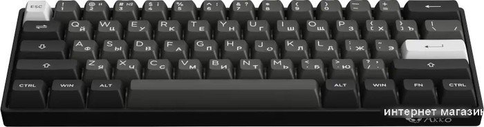 Клавиатура Akko 3061S Black & Sliver (Akko Cream Yellow V3 Pro)