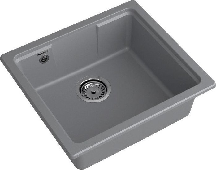 Кухонная мойка GranFest QUARZ GF-UR-4550 (темно-серый)