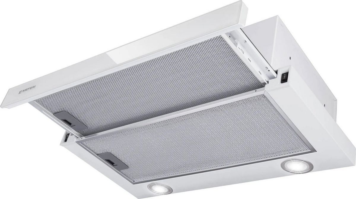 Кухонная вытяжка Meferi SLIDEBOX60WH Glass Ultra