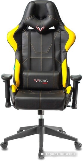 Кресло Бюрократ Viking 5 Aero (черный/желтый)