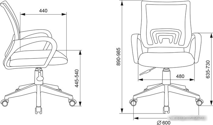 Кресло Бюрократ CH-W695NLT (розовый)