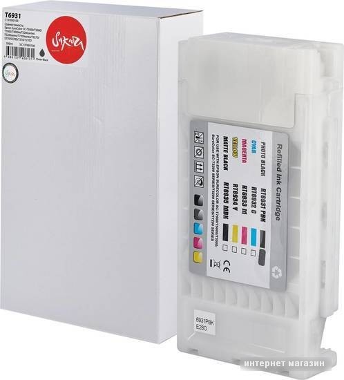 Картридж Sakura Printing SIC13T693100 (аналог Epson T6931 Photo Black)