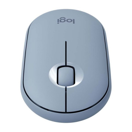 Мышь Logitech M350 Pebble (голубой)