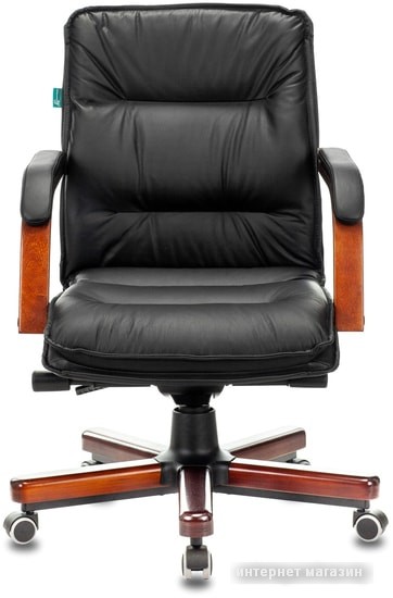 Кресло Бюрократ T-9927WALNUT-LOW (черный)