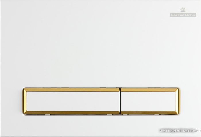 Панель смыва Lavinia Boho Relfix 38050802 (белый/золотой глянец)