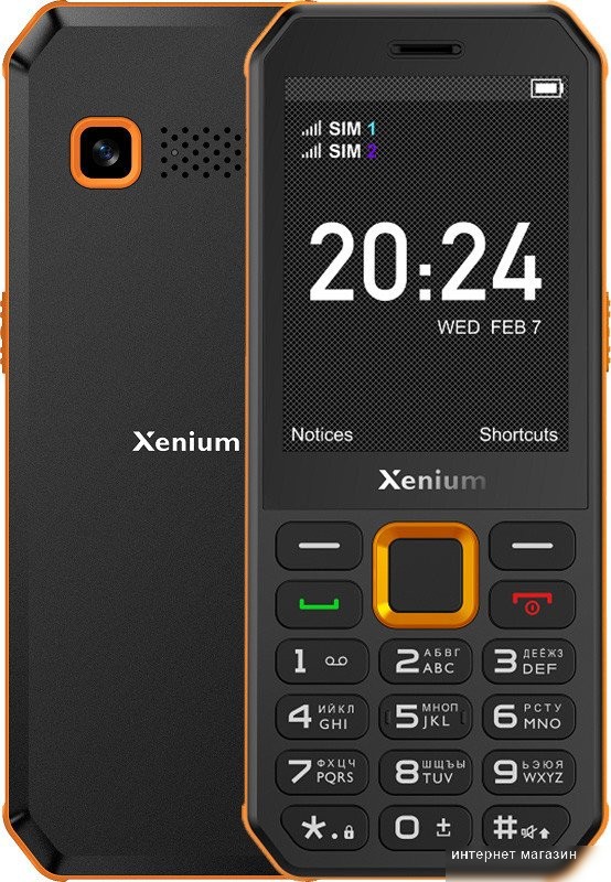 Телефон Xenium X300 (оранжевый/черный)