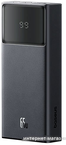 Внешний аккумулятор Baseus Star-Lord Digital Display Fast Charging Power Bank 20000mAh 65W (черный)