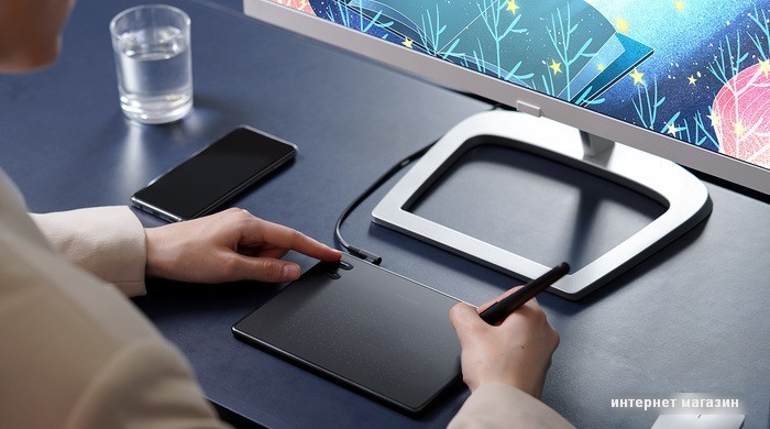 Графический планшет Huion Inspiroy RTE-100 (белый)