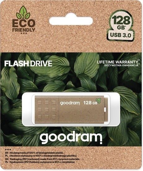 USB Flash GOODRAM UME3 Eco Friendly 128GB (коричневый)