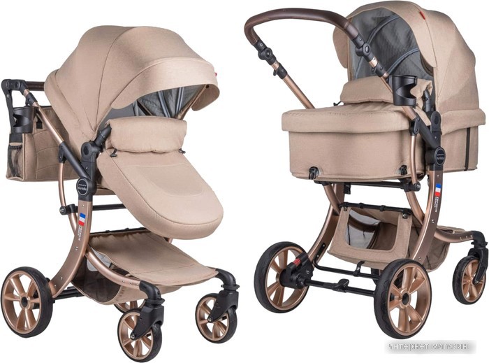 Универсальная коляска Aimile Original New (2 в 1, кремовый)