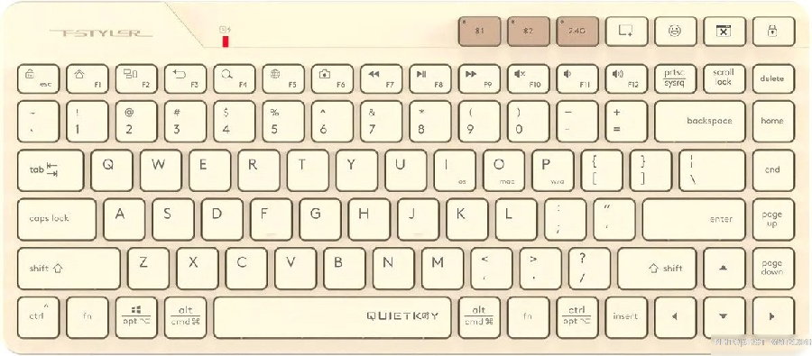 Клавиатура A4Tech Fstyler FBK26C AS (бежевый)