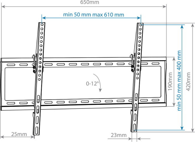 Кронштейн Arm Media STEEL-2 NEW (черный)