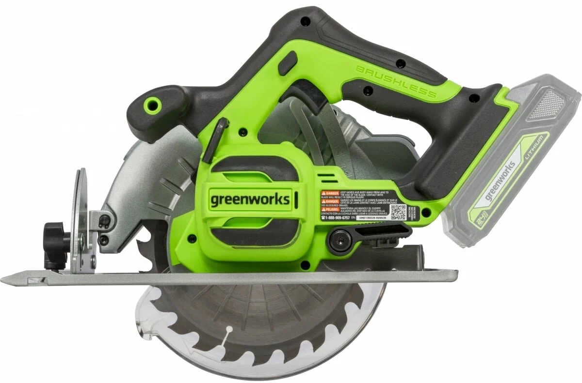 Дисковая (циркулярная) пила Greenworks G24MCS 1501207 (без АКБ)