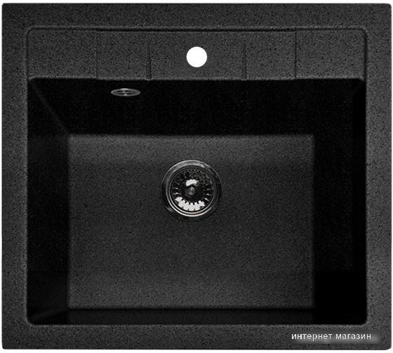 Кухонная мойка GranFest Quadro GF-Q561 (черный)