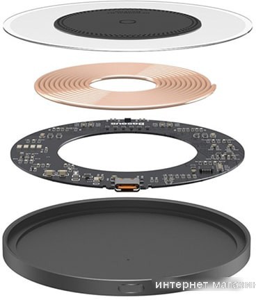 Беспроводное зарядное Baseus Simple 2 Wireless Charger 15W CCJJ050001 (черный)