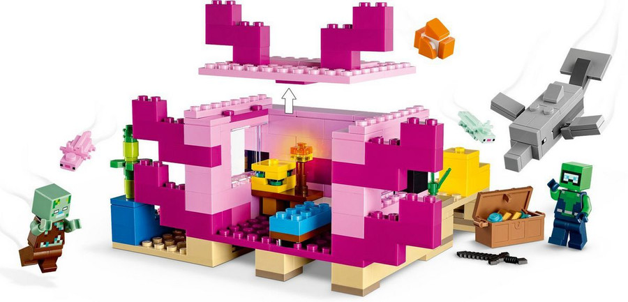 Конструктор LEGO Minecraft 21247 Дом аксолотля