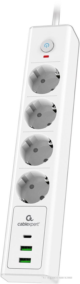 Сетевой фильтр Cablexpert Exnovo EXN-4-CU2-W-2