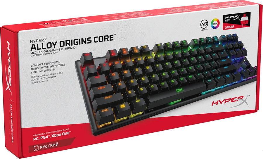 Клавиатура HyperX Alloy Origins Core (HyperX Red)