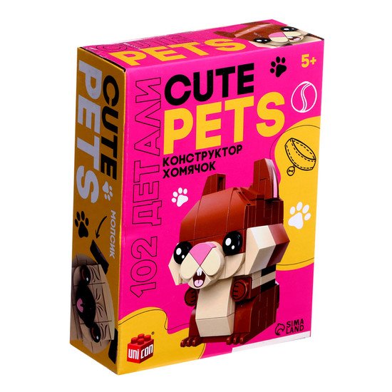 Конструктор Unicon Cute pets. Хомячок 9278947