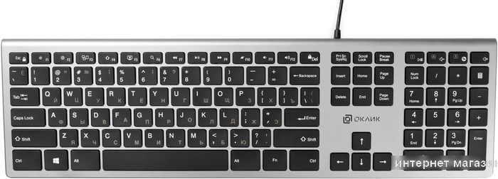 Клавиатура Oklick 890S (серебристый)