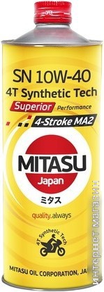Моторное масло Mitasu Superior 4-Stroke 10W-40 1л