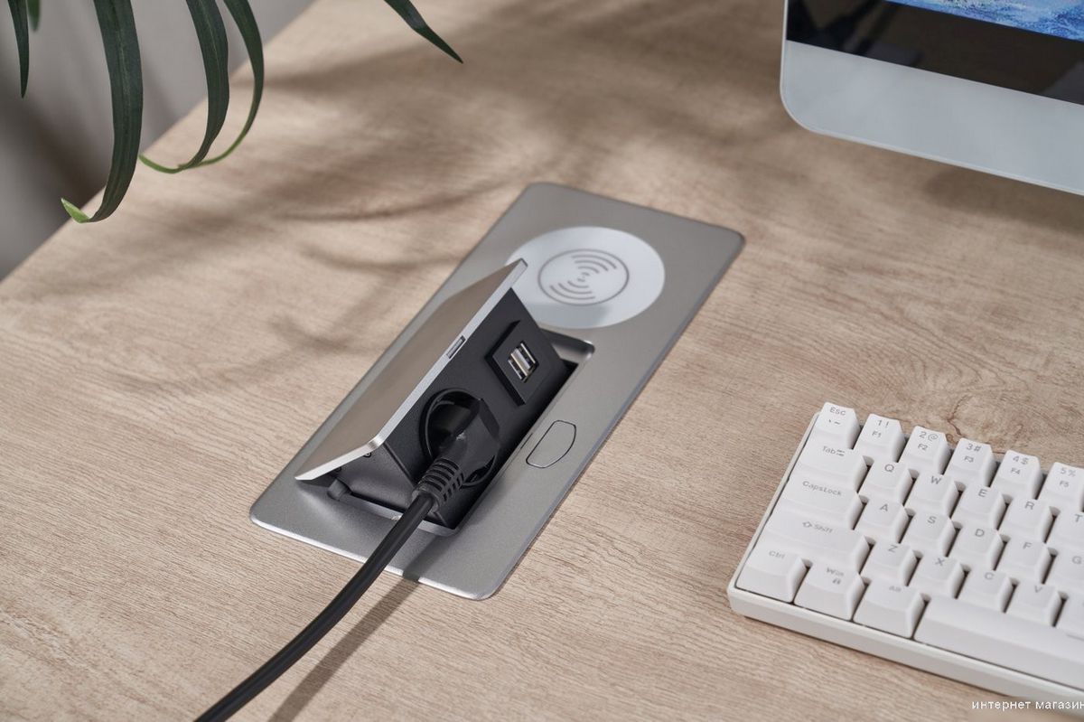 Сетевой фильтр CACTUS CS-SOCKET-USBA-WLESS