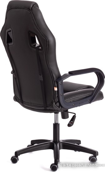 Кресло TetChair Driver (иск. кожа/ткань, черный/черный)