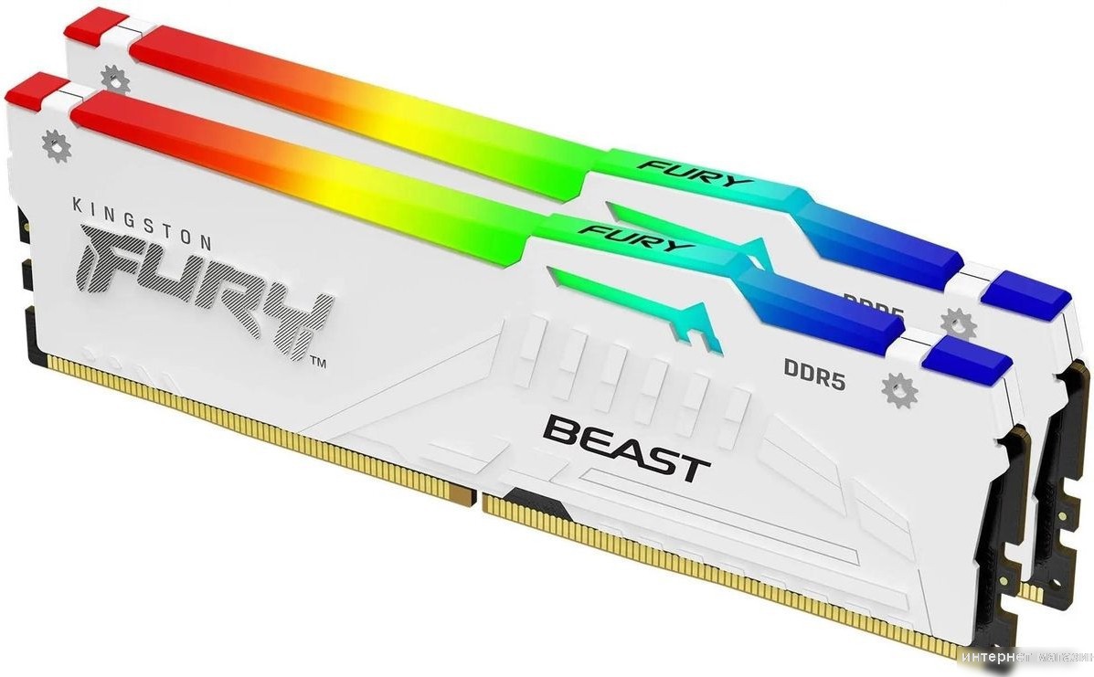 Оперативная память Kingston FURY Beast RGB 2x16ГБ DDR5 6000 МГц KF560C30BWEAK2-32