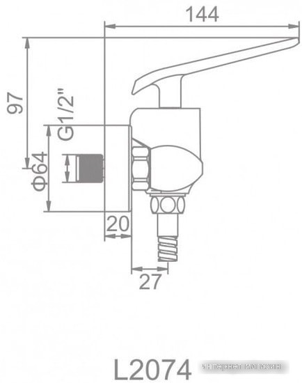 Смеситель Ledeme L2074