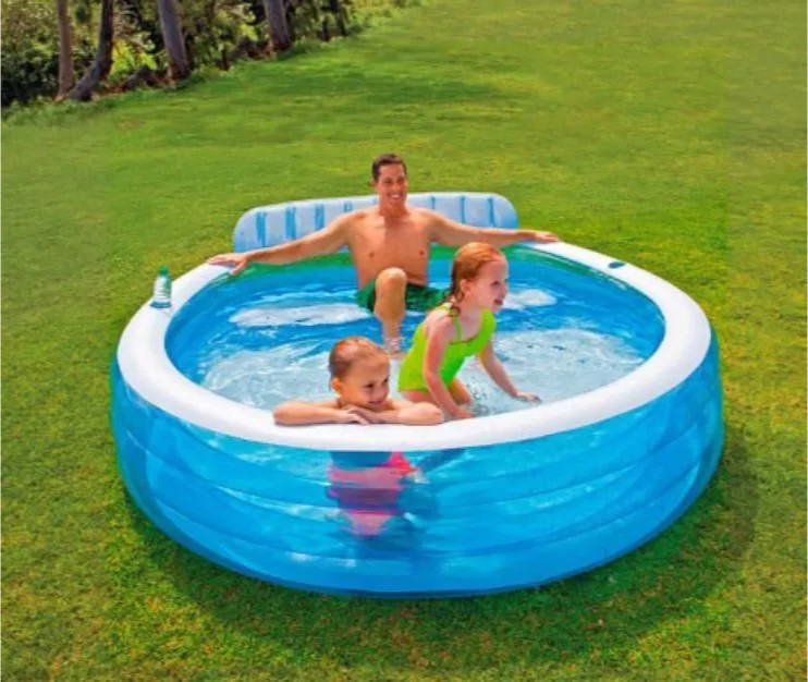 Надувной бассейн Intex Swim Center Family Lounge 224x216x76 (57190)