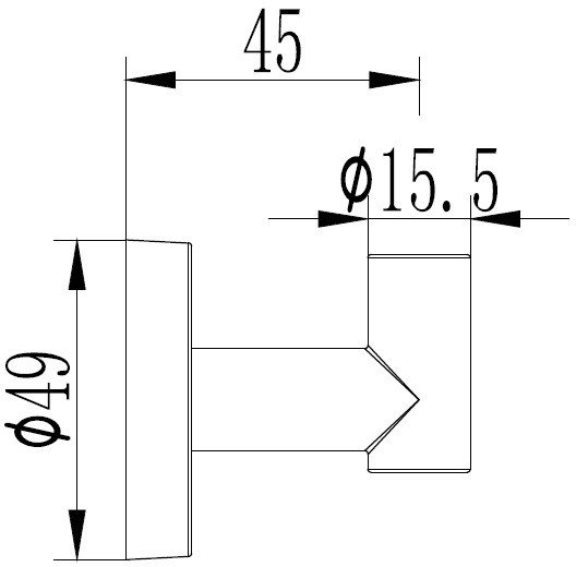 Крючок для ванны Ledeme L1705-1