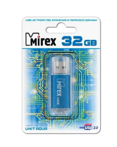 USB Flash Mirex UNIT AQUA 32GB (13600-FMUAQU32)