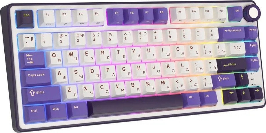 Проводная клавиатура Royal Kludge R75 RGB Blackberry (RK Brown)