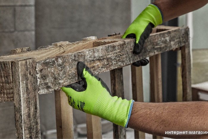 Перчатки хозяйственные Milwaukee Hi-Vis Cut level 2/B 10/XL 4932479924