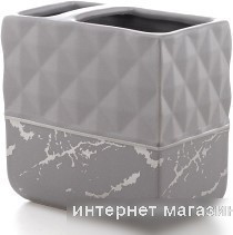 Стакан для зубной щетки и пасты Primanova Nero D-20662