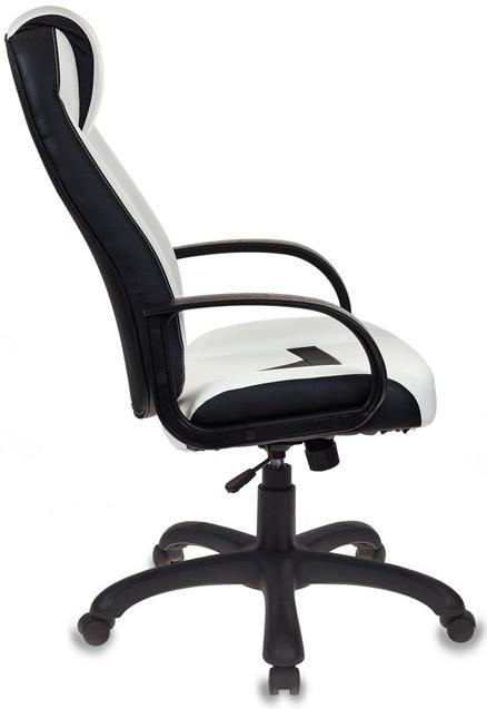 Кресло Бюрократ VIKING-8/WH+BLACK (белый/черный)