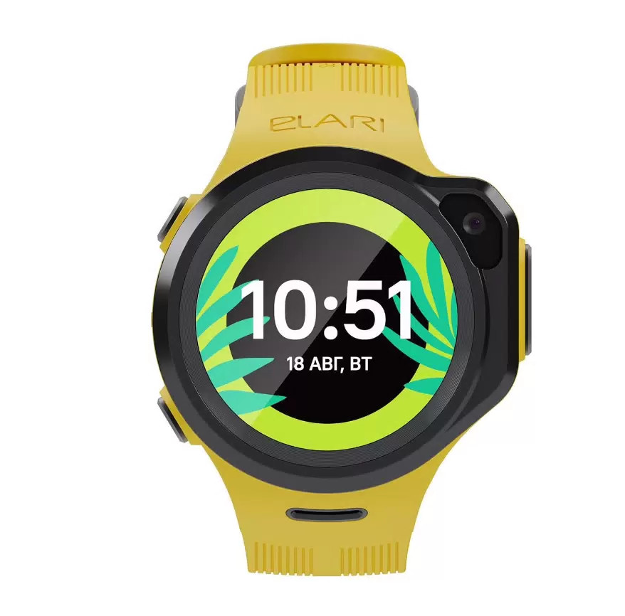 Детские умные часы Elari KidPhone 4GR M (желтый)