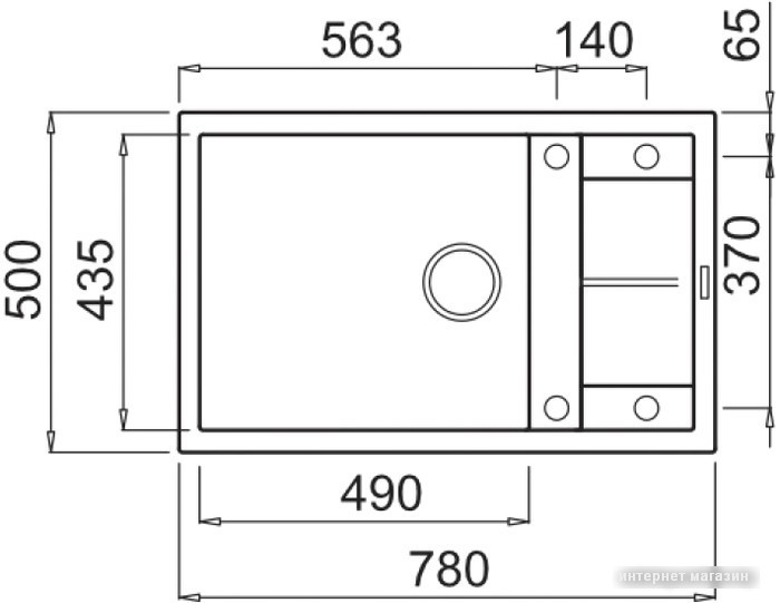 Кухонная мойка Elleci Unico 310 Espresso M78