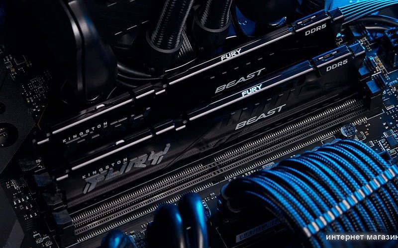 Оперативная память Kingston FURY Beast 16ГБ DDR5 6800 МГц KF568C34BBE-16