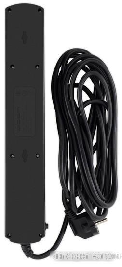 Сетевой фильтр IPPON BK-6-EU-5-10-B (5м, 6 розеток, черный)