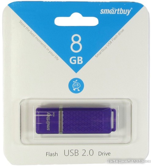 USB Flash Smart Buy Quartz Violet 8GB [SB8GBQZ-V]