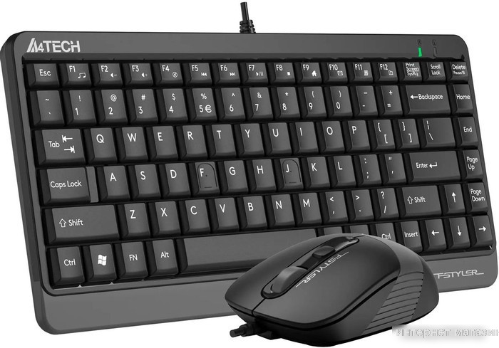 Офисный набор A4Tech Fstyler F1110 (черный/серый)